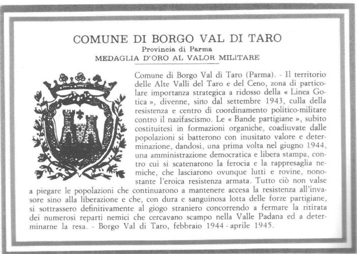 43-45 Resistenza  in ValTaro ValCeno